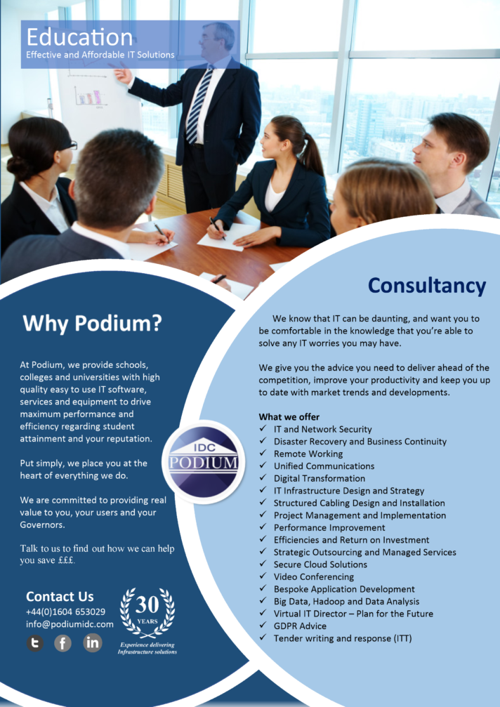 Education Consultancy podiumidc